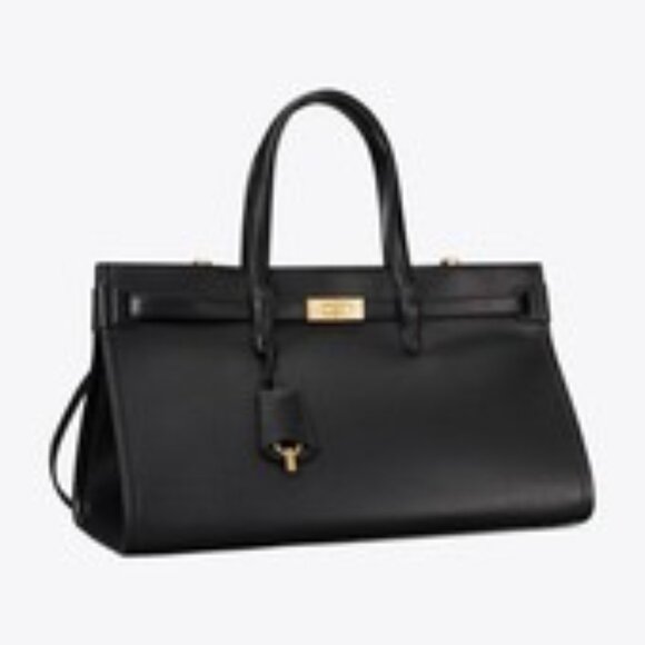 Tory Burch Black Travel Bag with Gold Accents - Picture 3 of 11